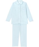 【ウィング/Wing】の【肌感®パジャマ】 長袖・長ズボン ピマ綿100% やわらかな肌ざわり 水玉柄 ウィング/ワコール EP3002 サックス|ID: prp329100004528448 ipo3291000000032676197
