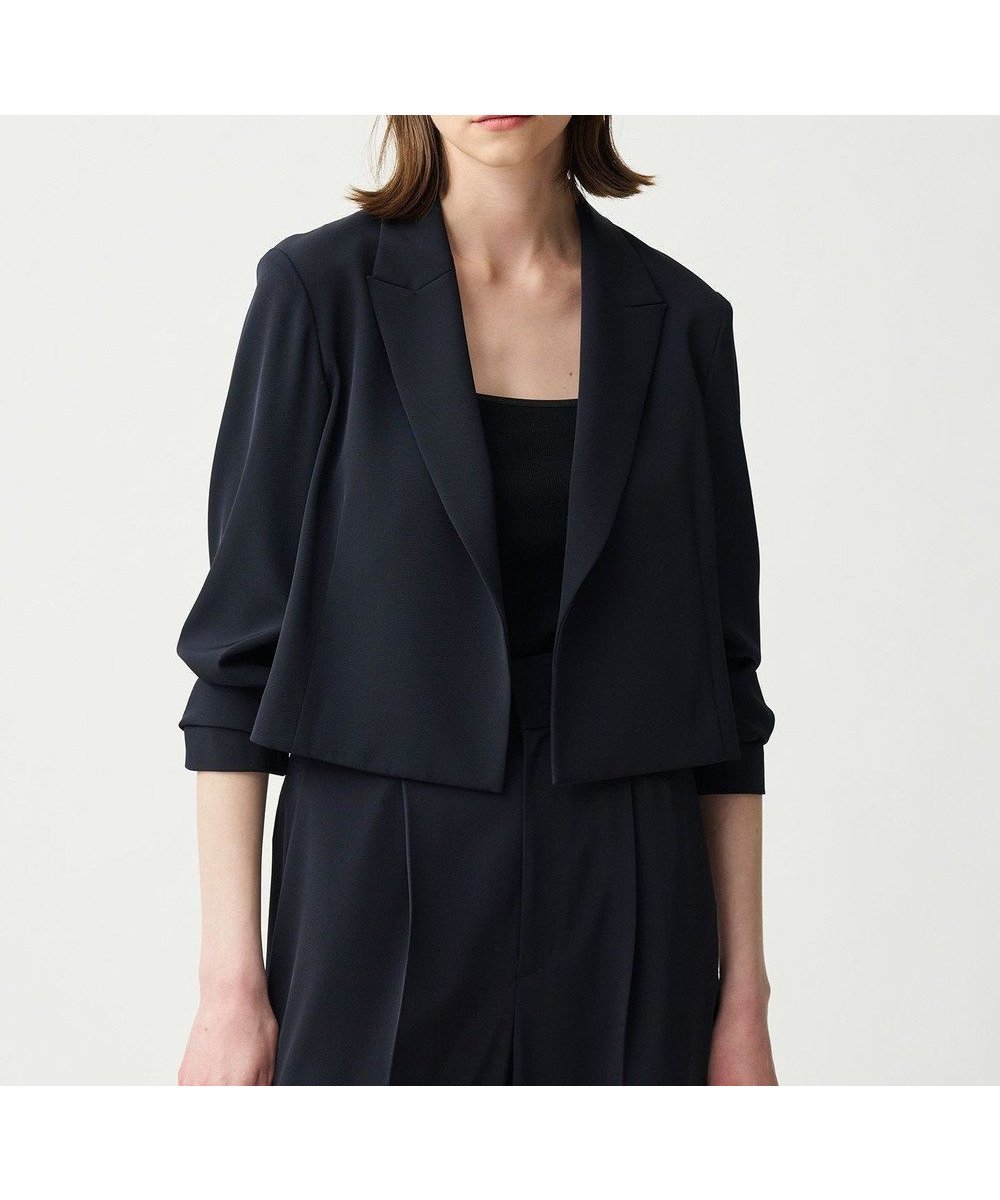 【アンクレイヴ/uncrave】のクールタッチツイル ショートジャケット インテリア・キッズ・メンズ・レディースファッション・服の通販 founy(ファニー) ファッション Fashion レディースファッション Fashion for Women アウター Coat / Outerwear Collection レディースジャケット・軽アウター Jackets テーラードジャケット / 通勤・きれいめスタイル Tailored Jackets & Blazers 春 Spring カーディガン Cardigan, Knitwear ショート Short, Short Length ジャケット Jacket, Outerwear ストレッチ Stretch, Stretchy Fabric ストレート Straight, Straight Cut スリット Slit, Slit Detail セットアップ Set-Up, Coordinated Outfit ツイル Twist, Twisted Detail トレンド Trend, Trending Now ノースリーブ Sleeveless, No-Sleeve マニッシュ Mannish, Boyish S/S・春夏 SS, Spring/Summer, Warm Season おすすめ Recommended / Our Picks 夏 Summer ダークネイビー|ID: prp329100004528461 ipo3291000000033629932
