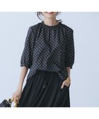 【ジェイ プレス/J.PRESS】の【洗える】ジオメトリックプリント ブラウス ネイビー系5|ID: prp329100004529478 ipo3291000000032025348
