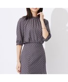 【ジェイ プレス/J.PRESS】の【洗える】ジオメトリックプリント ブラウス グレー系5|ID: prp329100004529478 ipo3291000000032025350