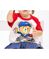 【ミキハウスホットビスケッツ/MIKI HOUSE HOT BISCUITS / KIDS】の【家族でおそろい】【80-120cm】ベースボールデザイン ラグラン半袖Tシャツ 人気、トレンドファッション・服の通販 founy(ファニー) ファッション Fashion キッズファッション KIDS トップス・カットソー Tops/Tees/Kids アウトドア Outdoor 春 Spring カットソー Cut And Sew シンプル Simple パステル Pastel ベビー Baby 半袖 Short Sleeve A/W・秋冬 Aw・Autumn/Winter・Fw・Fall-Winter S/S・春夏 Ss・Spring/Summer おすすめ Recommend 夏 Summer ギフト プレゼント Gift Present |ID:prp329100004529489
