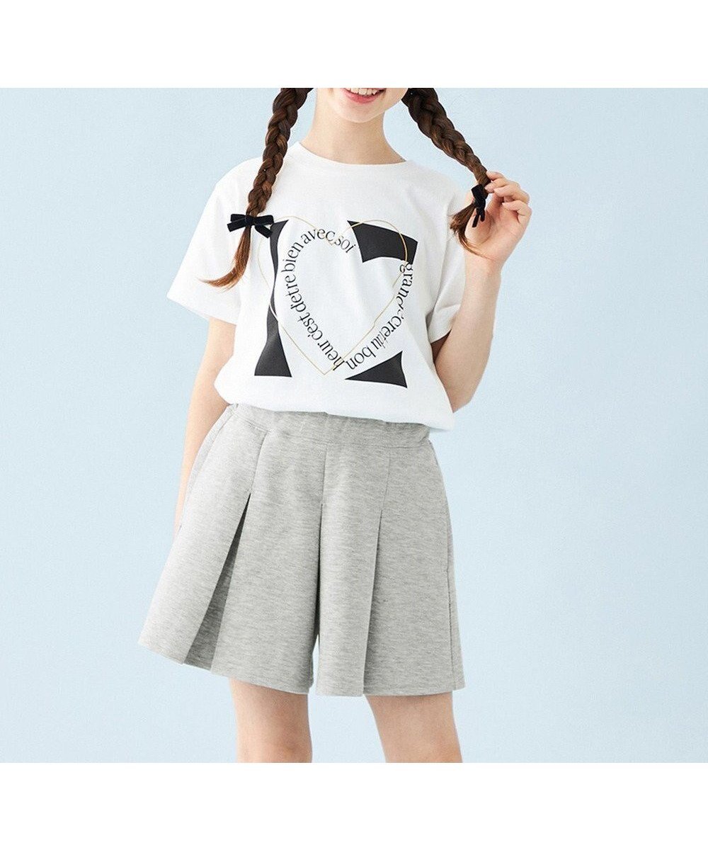【アンフィーロ/UNFILO / KIDS】の【110-150cm】CLEAN Tee(UNISEX) インテリア・キッズ・メンズ・レディースファッション・服の通販 founy(ファニー) 　ファッション　Fashion　キッズファッション　KIDS Children’s Clothing　トップス・カットソー　Tops/Tees/Kids　春　Spring　カットソー　Cut And Sew　クロップド　Cropped　抗菌　Antibacterial　プリント　Print　ユニセックス　Unisex　S/S・春夏　Ss・Spring/Summer　夏　Summer　オフ[チャコールハート]|ID: prp329100004529495 ipo3291000000032025411