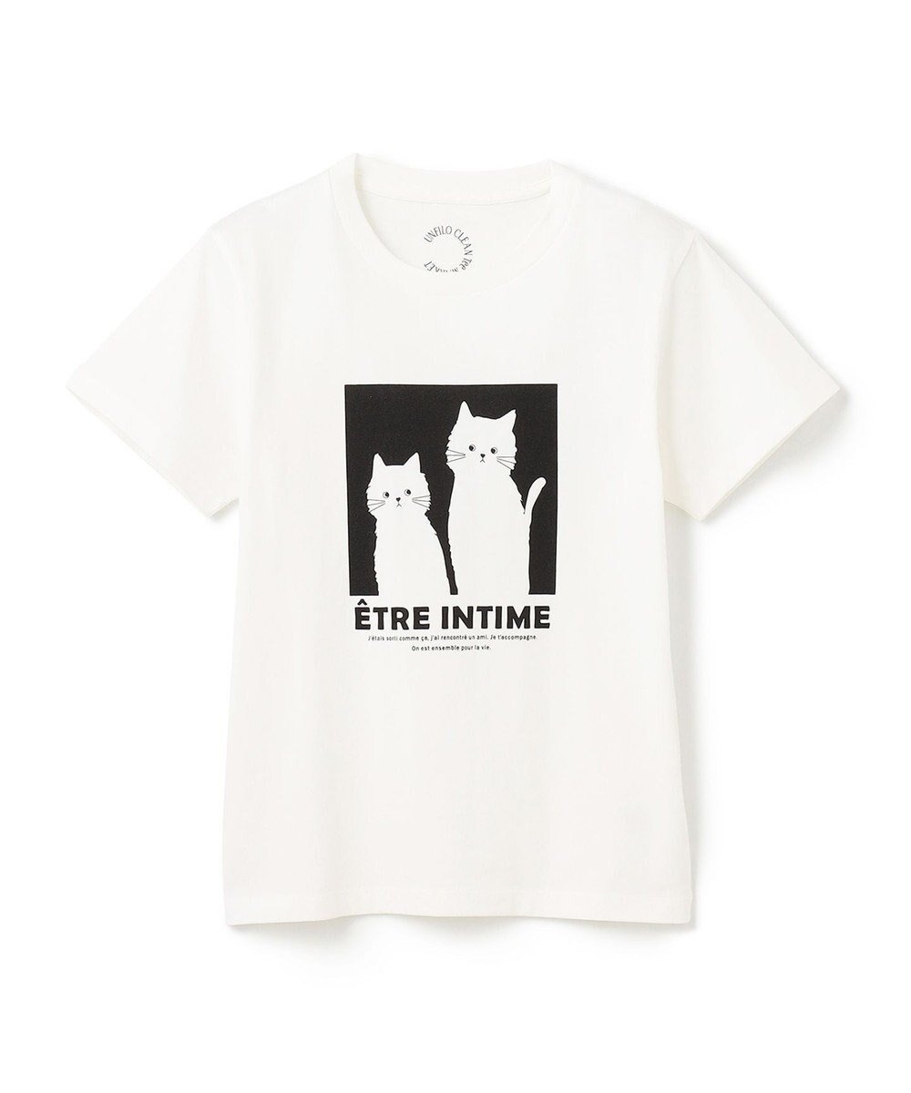 【アンフィーロ/UNFILO / KIDS】の【110-150cm】CLEAN Tee(UNISEX) インテリア・キッズ・メンズ・レディースファッション・服の通販 founy(ファニー) 　ファッション　Fashion　キッズファッション　KIDS Children’s Clothing　トップス・カットソー　Tops/Tees/Kids　春　Spring　カットソー　Cut And Sew　クロップド　Cropped　抗菌　Antibacterial　プリント　Print　ユニセックス　Unisex　S/S・春夏　Ss・Spring/Summer　夏　Summer　オフ[ネコ]|ID: prp329100004529495 ipo3291000000032605754