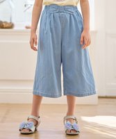 【エニファム/any FAM / KIDS】のシャンブレー ガウチョパンツ 人気、トレンドファッション・服の通販 founy(ファニー) ファッション Fashion キッズファッション KIDS ボトムス Bottoms/Kids ガウチョパンツ Gaucho Pants シャンブレー Chambray ポケット Pocket リボン Ribbon ワイド Wide 夏 Summer 春 Spring S/S・春夏 Ss・Spring/Summer |ID:prp329100004529502