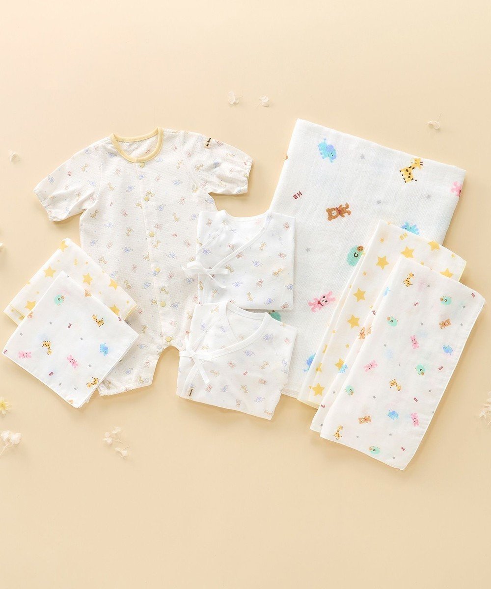 【ミキハウスホットビスケッツ/MIKI HOUSE HOT BISCUITS / KIDS】の出産準備セット 春夏用(総柄) インテリア・キッズ・メンズ・レディースファッション・服の通販 founy(ファニー) 　ファッション　Fashion　キッズファッション　KIDS　おすすめ　Recommend　コンビ　Combination　タオル　Towel　ハンカチ　Handkerchief　夏　Summer　日本製　Made In Japan　春　Spring　S/S・春夏　Ss・Spring/Summer　マルチカラー|ID: prp329100004529506 ipo3291000000032025446