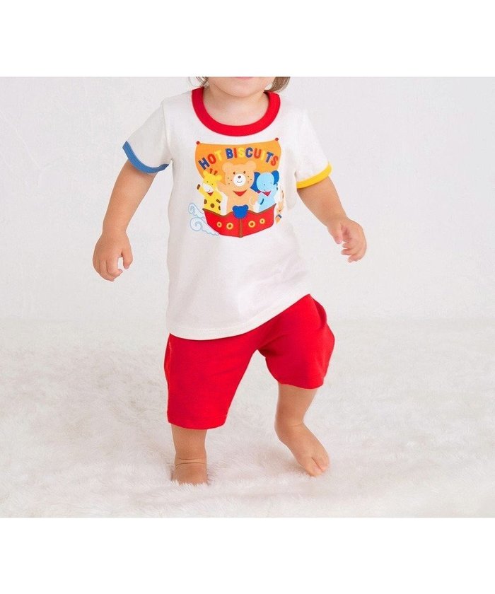 【ミキハウスホットビスケッツ/MIKI HOUSE HOT BISCUITS / KIDS】の【80-120cm】 ビーンズ ルームウェア 上下セット インテリア・キッズ・メンズ・レディースファッション・服の通販 founy(ファニー) https://founy.com/ ファッション Fashion キッズファッション KIDS おすすめ Recommend パイピング Piping パジャマ Pajamas ボトム Bottom 半袖 Short Sleeve 夏 Summer |ID: prp329100004529507 ipo3291000000032025452
