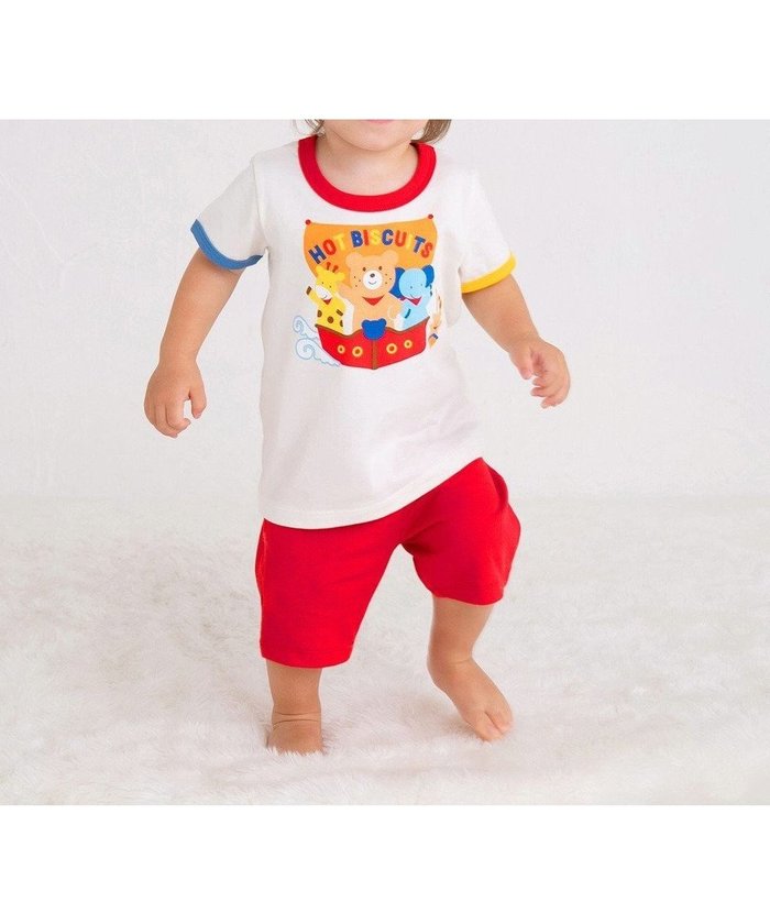 【ミキハウスホットビスケッツ/MIKI HOUSE HOT BISCUITS / KIDS】の【80-120cm】 ビーンズ ルームウェア 上下セット インテリア・キッズ・メンズ・レディースファッション・服の通販 founy(ファニー) https://founy.com/ ファッション Fashion キッズファッション KIDS おすすめ Recommend パイピング Piping パジャマ Pajamas ボトム Bottom 半袖 Short Sleeve 夏 Summer |ID: prp329100004529507 ipo3291000000032086522