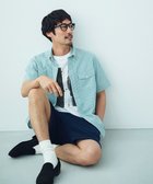 【ジェイ プレス/J.PRESS / MEN】の風が通るシアサッカーの清涼感【吸水速乾 / 高通気性】【クールマックス】サッカーストライプ シャツ / B.D. グリーン系1|ID: prp329100004529514 ipo3291000000033170690