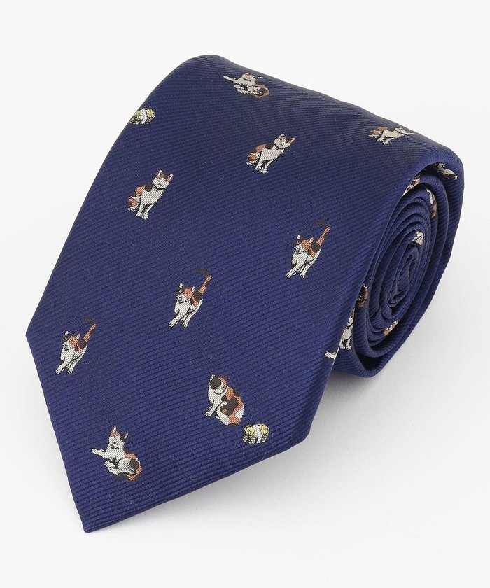【ジェイ プレス/J.PRESS / MEN】の【JOKE TIE COLLECTION】猫に小判 ネクタイ インテリア・キッズ・メンズ・レディースファッション・服の通販 founy(ファニー) https://founy.com/ ファッション Fashion メンズファッション MEN スーツ Suit ビジネス 仕事 通勤 Business モチーフ Motif 人気 Popularity 定番 Standard 猫 Cat |ID: prp329100004529515 ipo3291000000032025477