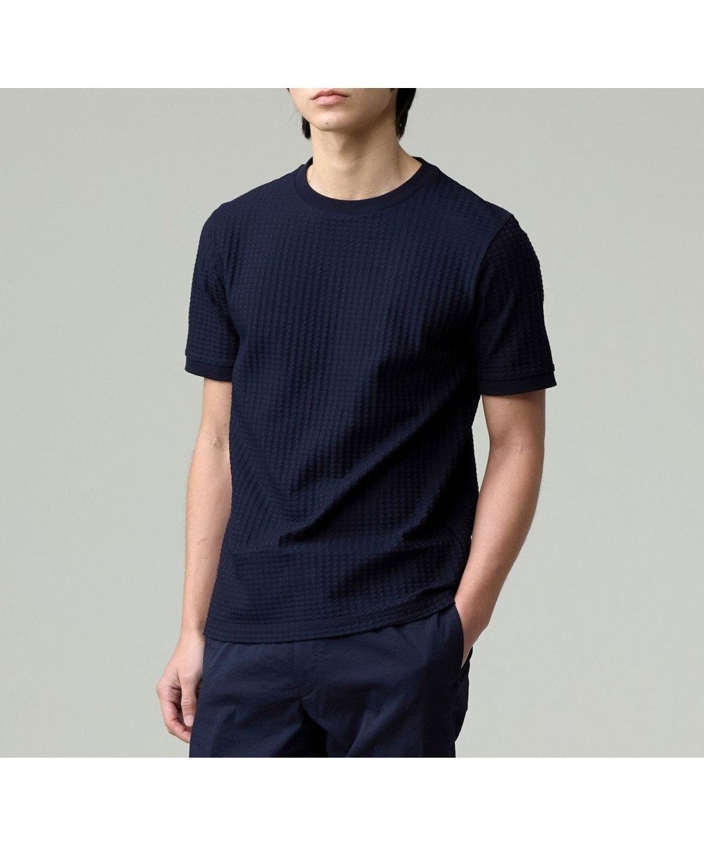 【ジェイ プレス/J.PRESS / MEN】のシンプルかつアクセントの効いたデザインが魅力【UVカット / 吸水速乾】【J.PRESS PREMIUM JERSEY】リンクスチドリTシャツ インテリア・キッズ・メンズ・レディースファッション・服の通販 founy(ファニー) 　ファッション　Fashion　メンズファッション　MEN　トップス・カットソー　Tops/Tshirt/Men　シャツ　Shirts　オーガニック　Organic　春　Spring　カットソー　Cut And Sew　吸水　Water Absorption　シンプル　Simple　フィット　Fit　無地　Plain Color　レギュラー　Regular　S/S・春夏　Ss・Spring/Summer　おすすめ　Recommend　夏　Summer　ビジネス 仕事 通勤　Business　ネイビー系|ID: prp329100004529521 ipo3291000000032025499