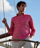 【ジョセフ アブード/JOSEPH ABBOUD / MEN】の【麻100%・軽い・涼しい】モイスチャーリネン シャツ 人気、トレンドファッション・服の通販 founy(ファニー) ファッション Fashion メンズファッション Fashion for Men トップス・カットソー Cut & Sew Tops メンズシャツ Shirts おすすめ Recommended / Our Picks シャンブレー Chambray, Denim-Like Fabric 夏 Summer 春 Spring S/S・春夏 SS, Spring/Summer, Warm Season 羽織 Haori, Light Jacket thumbnail レッド系|ID: prp329100004529525 ipo3291000000033395671