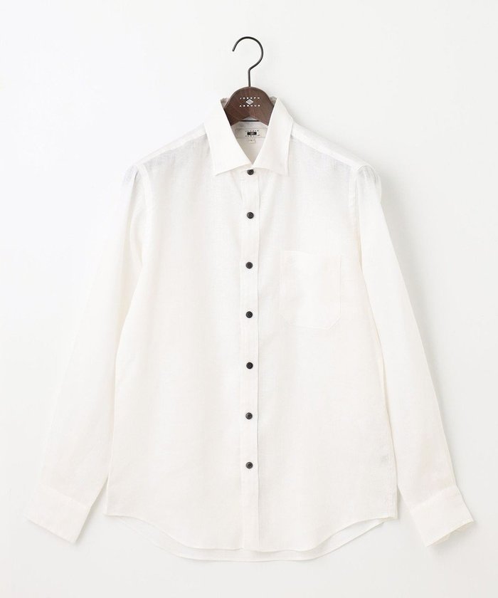 【ジョセフ アブード/JOSEPH ABBOUD / MEN】の【麻100%・軽い・涼しい】モイスチャーリネン シャツ インテリア・キッズ・メンズ・レディースファッション・服の通販 founy(ファニー) https://founy.com/ ファッション Fashion メンズファッション Fashion for Men トップス・カットソー Cut & Sew Tops メンズシャツ Shirts おすすめ Recommended / Our Picks シャンブレー Chambray, Denim-Like Fabric 夏 Summer 春 Spring S/S・春夏 SS, Spring/Summer, Warm Season 羽織 Haori, Light Jacket |ID: prp329100004529525 ipo3291000000036084594