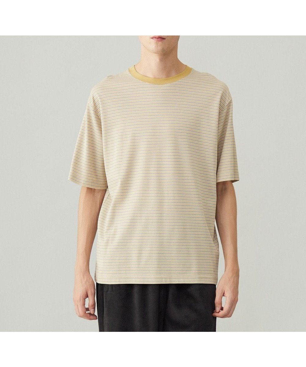 【アンフィーロ/UNFILO / MEN】の【新色追加】スマート ストレッチ TEE インテリア・キッズ・メンズ・レディースファッション・服の通販 founy(ファニー) 　ファッション　Fashion　メンズファッション　Men's Style Online　トップス・カットソー　Tops/Tshirt/Men　シャツ　Shirts　インナー　Inner　カットソー　Cut And Sew　コンパクト　Compact　シルケット　Mercerization　ジャケット　Jacket　ストレッチ　Stretch　スマート　Smart　ビジネス 仕事 通勤　Business　モダン　Modern　夏　Summer　春　Spring　S/S・春夏　Ss・Spring/Summer　[新色]イエローボーダー|ID: prp329100004529530 ipo3291000000032616549