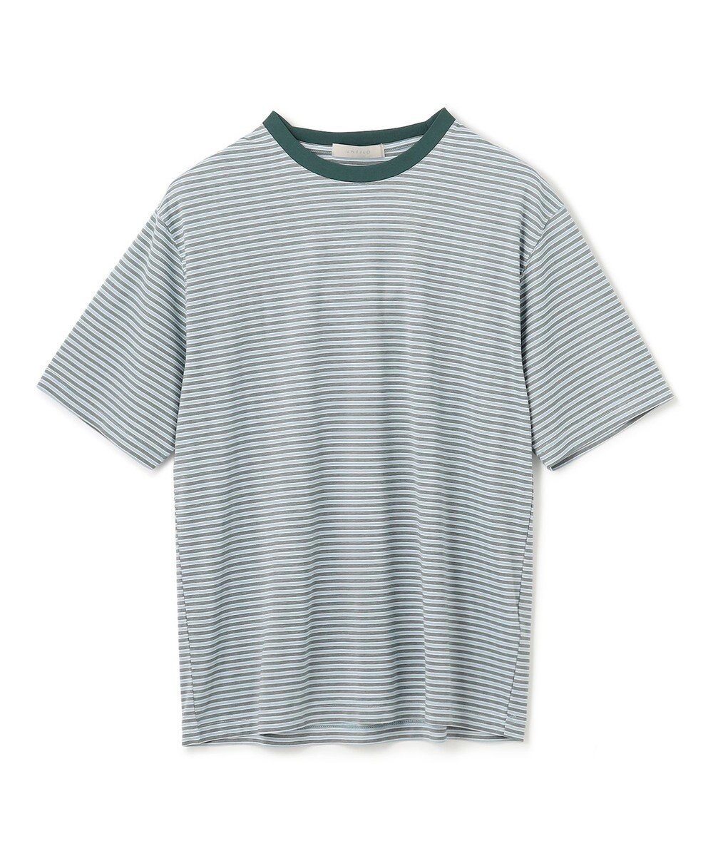 【アンフィーロ/UNFILO / MEN】の【新色追加】スマート ストレッチ TEE インテリア・キッズ・メンズ・レディースファッション・服の通販 founy(ファニー) 　ファッション　Fashion　メンズファッション　Men's Style Online　トップス・カットソー　Tops/Tshirt/Men　シャツ　Shirts　インナー　Inner　カットソー　Cut And Sew　コンパクト　Compact　シルケット　Mercerization　ジャケット　Jacket　ストレッチ　Stretch　スマート　Smart　ビジネス 仕事 通勤　Business　モダン　Modern　夏　Summer　春　Spring　S/S・春夏　Ss・Spring/Summer　[新色]グリーンボーダー|ID: prp329100004529530 ipo3291000000032616550