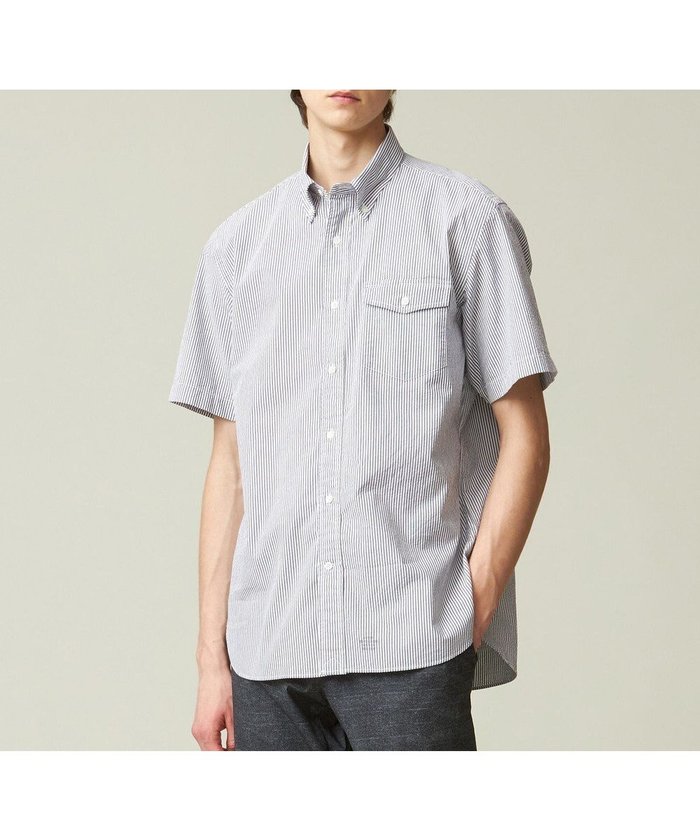 【ジェイ プレス/J.PRESS / MEN】の【クールマックス】サッカーストライプ/マイクロギンガムチェック シャツ/B.D インテリア・キッズ・メンズ・レディースファッション・服の通販 founy(ファニー) https://founy.com/ ファッション Fashion メンズファッション Men's Style Online トップス・カットソー Tops/Tshirt/Men シャツ Shirts インナー Inner 春 Spring 吸水 Water Absorption サッカー Soccer シンプル Simple ストライプ Stripe ドレス Dress 定番 Standard バランス Balance フィット Fit フラップ Flap プリント Print ベーシック Basic ポケット Pocket 羽織 Haori メンズ Mens S/S・春夏 Ss・Spring/Summer 再入荷 Restock/Back In Stock/Re Arrival 夏 Summer |ID: prp329100004529535 ipo3291000000032649592