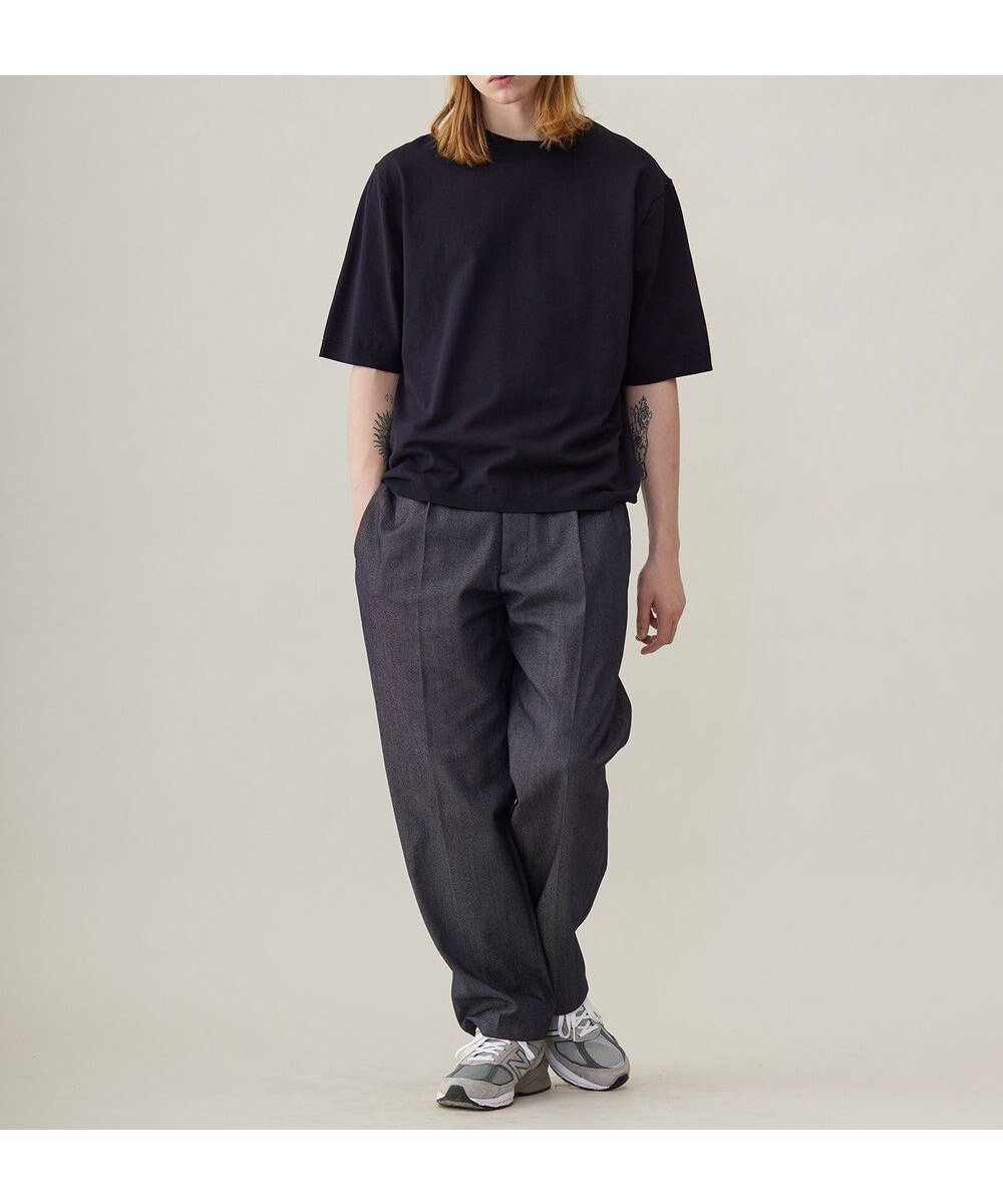 【アンフィーロ/UNFILO / MEN】のFINE MOVE クルーネック ニット 24年春夏商品 インテリア・キッズ・メンズ・レディースファッション・服の通販 founy(ファニー) 　ファッション　Fashion　メンズファッション　Fashion for Men　トップス・カットソー　Cut & Sew Tops　ニット・セーター / 定番トップス　Knit Tops & Sweaters　セーター　Sweater, Knitwear　ロング　Long, Long-Length　エレガント 上品　Elegant　夏　Summer　春　Spring　S/S・春夏　SS, Spring/Summer, Warm Season　ネイビー|ID: prp329100004529537 ipo3291000000032574369