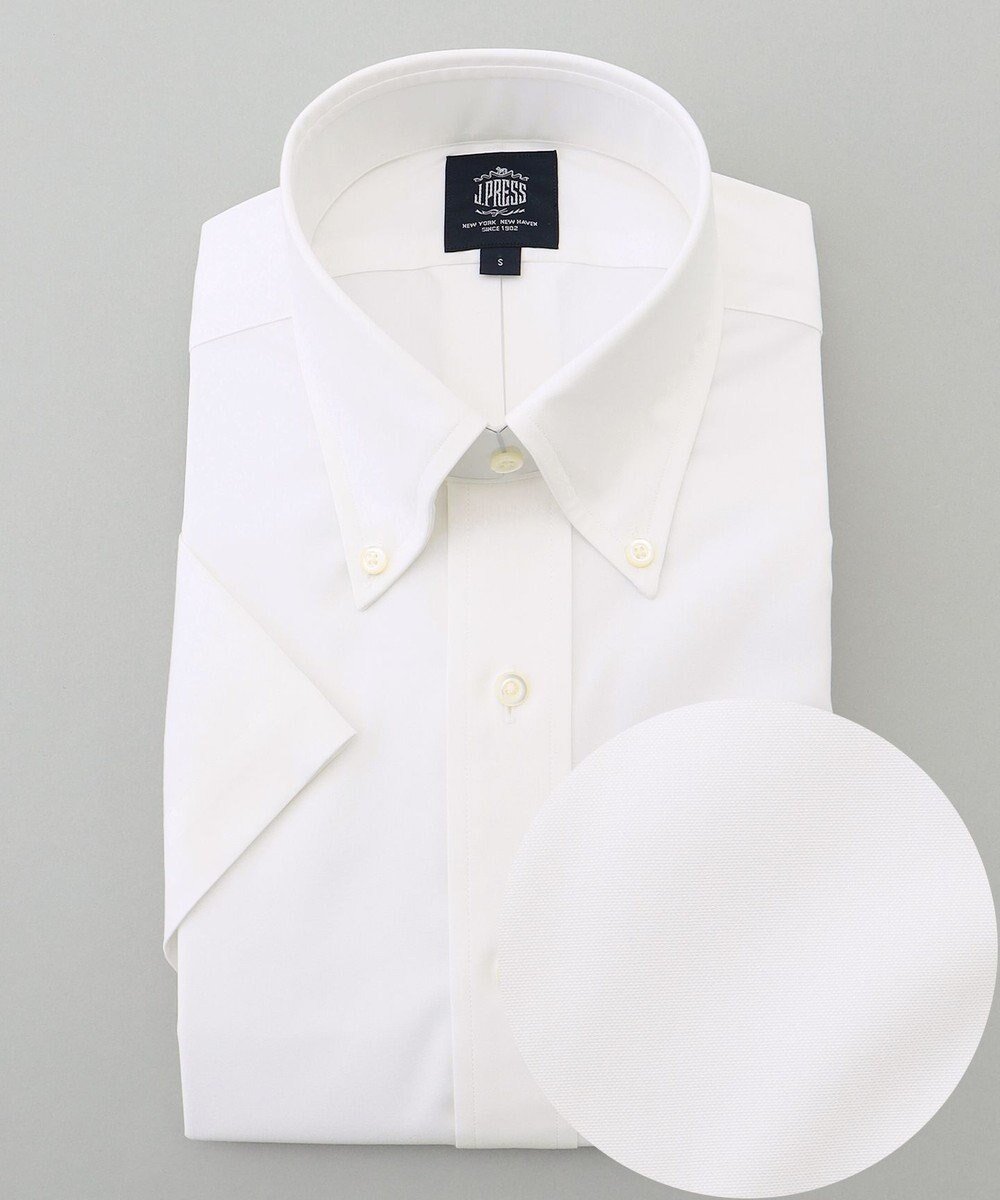 【ジェイ プレス/J.PRESS / MEN】の【PREMIUM PLEATS / 形態安定】ピンオックス 半袖シャツ / B.D. インテリア・キッズ・メンズ・レディースファッション・服の通販 founy(ファニー) 　ファッション　Fashion　メンズファッション　MEN　トップス・カットソー　Tops/Tshirt/Men　シャツ　Shirts　春　Spring　カフス　Cuffs　スーピマ　Supima　ドレス　Dress　プリーツ　Pleats　プレミアム　Premium　半袖　Short Sleeve　メンズ　Mens　S/S・春夏　Ss・Spring/Summer　夏　Summer　ビジネス 仕事 通勤　Business　ホワイト系|ID: prp329100004529544 ipo3291000000032166779