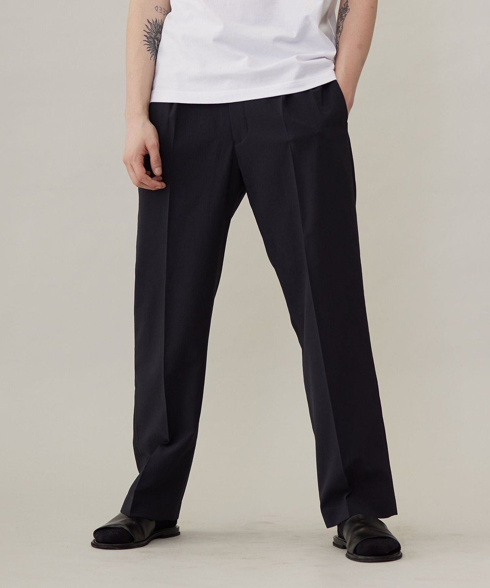 【アンフィーロ/UNFILO / MEN】のTENNEN TOUCH タックパンツ 24年春夏商品 インテリア・キッズ・メンズ・レディースファッション・服の通販 founy(ファニー) 　ファッション　Fashion　メンズファッション　MEN　ボトムス　Bottoms/Men　春　Spring　カーゴパンツ　Cargo Pants　吸水　Water Absorption　抗菌　Antibacterial　ショート　Short　ジャケット　Jacket　ストレッチ　Stretch　スラックス　Slacks　セットアップ　Set Up　ポロシャツ　Polo Shirt　S/S・春夏　Ss・Spring/Summer　夏　Summer　エレガント 上品　Elegant　ネイビー|ID: prp329100004529553 ipo3291000000032025646