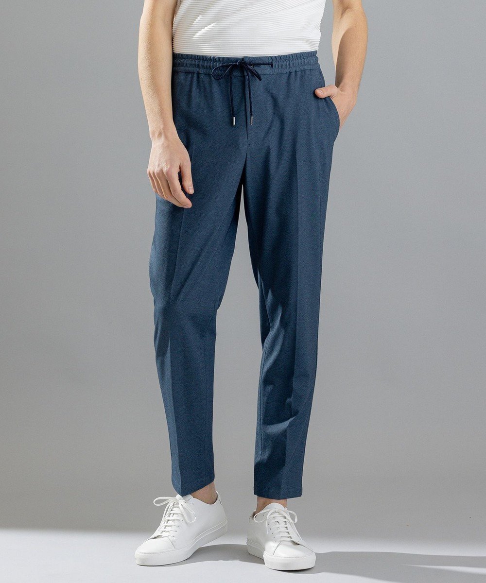 【ジョゼフ オム/JOSEPH HOMME / MEN】のハイゲージモックロディ / PEGG EASY インテリア・キッズ・メンズ・レディースファッション・服の通販 founy(ファニー) 　ファッション　Fashion　メンズファッション　Fashion for Men　ボトムス　Bottoms　ストレッチ　Stretch, Stretchy Fabric　セットアップ　Set-Up, Coordinated Outfit　テーパード　Tapered, Tapered Pants　ドローコード　Drawcord, Drawstring Cord　ポケット　Pocket, Pocket Detail　ループ　Loop, Loop Knit　レギュラー　Regular, Standard Fit　夏　Summer　春　Spring　S/S・春夏　SS, Spring/Summer, Warm Season　ダルブルー系|ID: prp329100004529555 ipo3291000000033440187