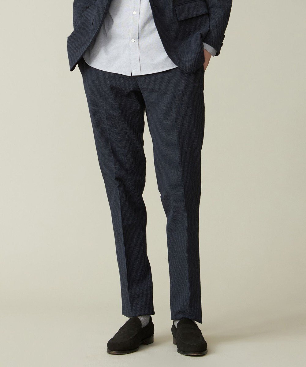 【ジェイ プレス/J.PRESS / MEN】の【セットアップ対応 / ウォッシャブル】トラベラーズシアサッカー スラックス インテリア・キッズ・メンズ・レディースファッション・服の通販 founy(ファニー) 　ファッション　Fashion　メンズファッション　MEN　ボトムス　Bottoms/Men　ウォッシャブル　Washable　春　Spring　サッカー　Soccer　サマー　Summer　ジャケット　Jacket　ストレッチ　Stretch　スラックス　Slacks　スリム　Slim　セットアップ　Set Up　チェック　Check　ドローストリング　Drawstring　フィット　Fit　モダン　Modern　リラックス　Relax　S/S・春夏　Ss・Spring/Summer　再入荷　Restock/Back In Stock/Re Arrival　夏　Summer　ビジネス 仕事 通勤　Business　ネイビー系8|ID: prp329100004529556 ipo3291000000032025655