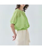 【ベイジ,/BEIGE,】の【洗える・Oggi 7月号掲載】LUPINUS / リネン混半袖プルオーバーギャザーニット Lime|ID: prp329100004529566 ipo3291000000032642264