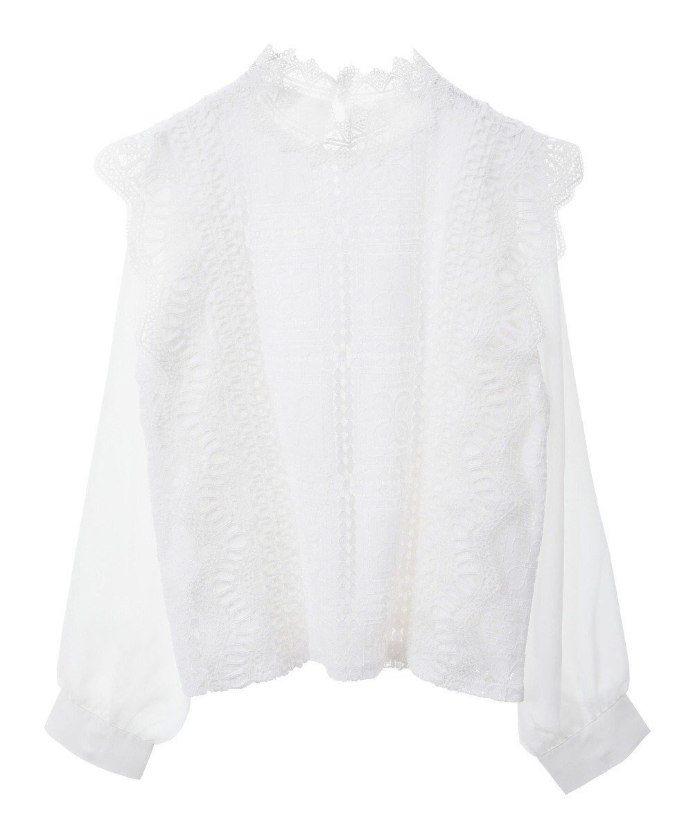 【グリーンパークス/Green Parks】の・Petit Fleur イロイロレースブラウス 人気、トレンドファッション・服の通販 founy(ファニー) 　ファッション　Fashion　レディースファッション　WOMEN　トップス・カットソー　Tops/Tshirt　シャツ/ブラウス　Shirts/Blouses　おすすめ　Recommend　シアー　Sheer　デニム　Denim　ベーシック　Basic　ポケット　Pocket　モチーフ　Motif　レース　Race　エレガント 上品　Elegant　再入荷　Restock/Back In Stock/Re Arrival　夏　Summer　春　Spring　S/S・春夏　Ss・Spring/Summer　 other-1|ID: prp329100004529569 ipo3291000000032025718