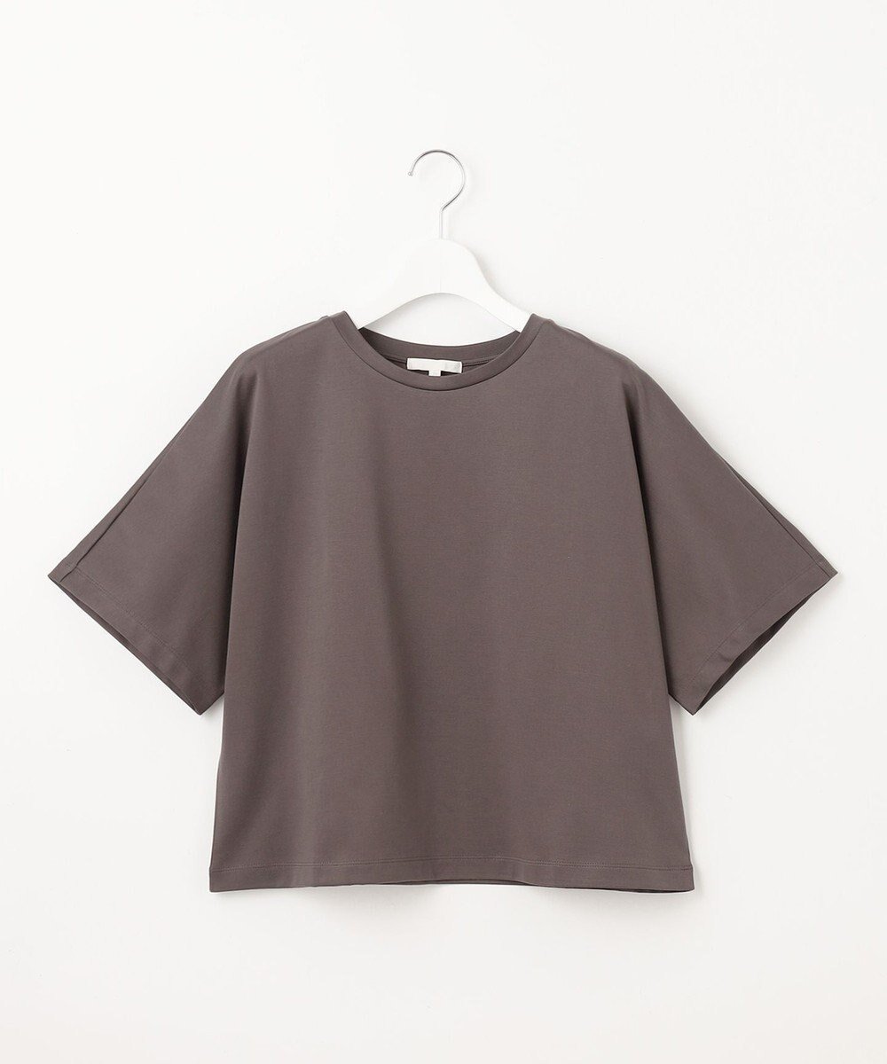 【自由区/JIYU-KU】の【洗える】ハイカウントクロップド丈 カットソー インテリア・キッズ・メンズ・レディースファッション・服の通販 founy(ファニー) ファッション Fashion レディースファッション Fashion for Women トップス・カットソー Cut & Sew Tops シャツ・ブラウス・オフィスカジュアル Elegant Blouses & Button-Ups ロングTシャツ・Tシャツ Longline T-Shirts & Tees カットソー・ベーシックTシャツ Cut-and-Sewn Tops / Stretch Tees & Basics おすすめ Recommended / Our Picks カットソー Cut and Sewn Top クロップド Cropped, Short Length コンパクト Compact, Small Size シンプル Simple, Minimal ストレッチ Stretch, Stretchy Fabric トレンド Trend, Trending Now ベーシック Basic, Essential ボトム Bottoms, Lower Wear ワイド Wide, Wide Fit 吸水 Absorbent, Quick-Dry 夏 Summer 春 Spring S/S・春夏 SS, Spring/Summer, Warm Season 洗える Machine Washable 無地 Plain, Solid Color スレート|ID: prp329100004529577 ipo3291000000034876599