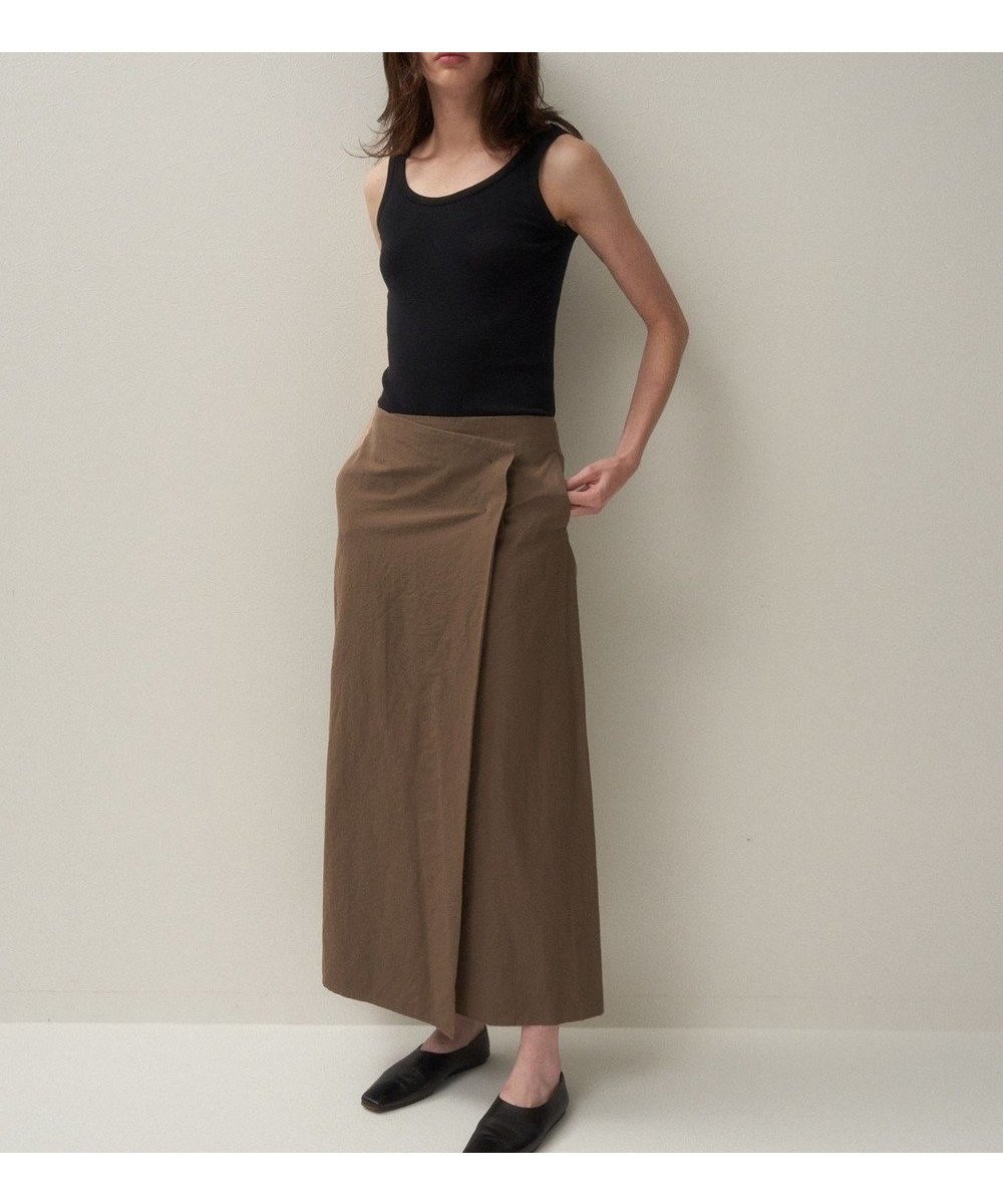 【エイトン/ATON】のSILK LINEN SHANTUNG ラップスカート インテリア・キッズ・メンズ・レディースファッション・服の通販 founy(ファニー) 　ファッション　Fashion　レディースファッション　Fashion for Women　スカート　Skirts　おすすめ　Recommended / Our Picks　シャンタン　Shantung, Silk-Like Fabric　シルク　Silk, 100% Silk　ドレス　Dress, One-Piece　ベスト　Vest, Waistcoat　ラップ　Wrap, Wrap Design　リネン　Linen, Linen Fabric　ロング　Long, Long-Length　夏　Summer　春　Spring　S/S・春夏　SS, Spring/Summer, Warm Season　BEIGE|ID: prp329100004529586 ipo3291000000032991437