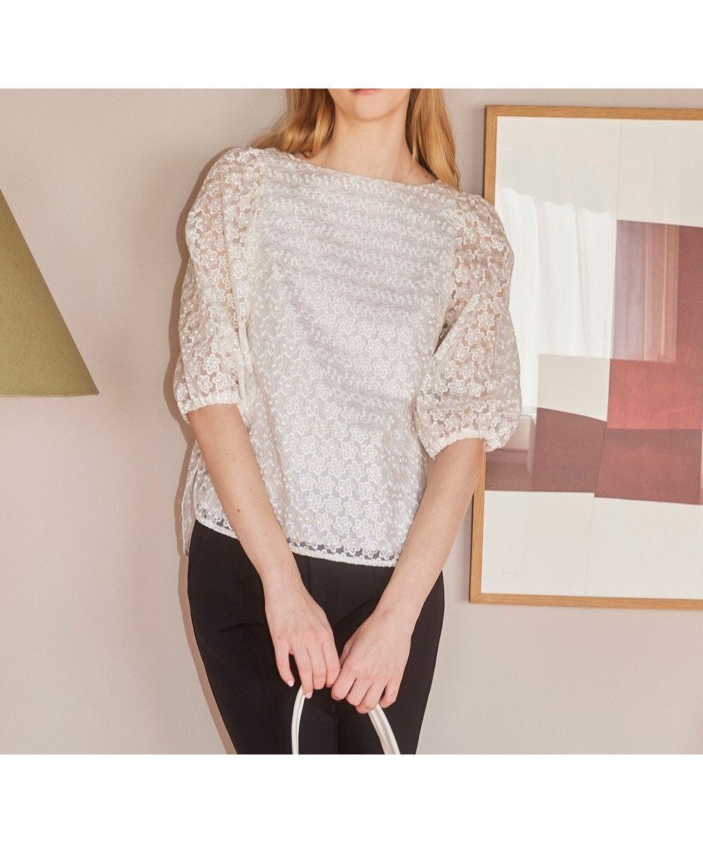 【トッカ/TOCCA】の【洗える】FLOWER OF WINDMILL ブラウス インテリア・キッズ・メンズ・レディースファッション・服の通販 founy(ファニー) 　ファッション　Fashion　レディースファッション　WOMEN　トップス・カットソー　Tops/Tshirt　シャツ/ブラウス　Shirts/Blouses　2025年　2025　2025春夏・S/S　Ss,Spring/Summer,2025　フラワー　Flower　夏　Summer　春　Spring　S/S・春夏　Ss・Spring/Summer　洗える　Washable　オフ|ID: prp329100004529599 ipo3291000000032025902