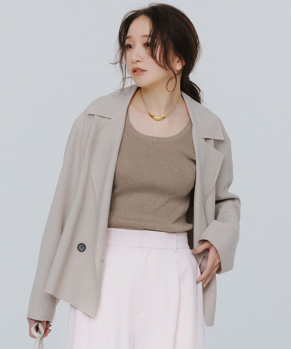 【23区/NIJYUSANKU】のTWライトリバー ショートトレンチコート インテリア・キッズ・メンズ・レディースファッション・服の通販 founy(ファニー) 　ファッション　Fashion　レディースファッション　WOMEN　アウター　Coat Outerwear　コート　Coats　ジャケット　Jackets　トレンチコート　Trench Coats　2025年　2025　2025春夏・S/S　Ss,Spring/Summer,2025　ショート　Short　ジャケット　Jacket　トレンド　Trend　リバーシブル　Reversible　エレガント 上品　Elegant　夏　Summer　春　Spring　S/S・春夏　Ss・Spring/Summer　ベージュ系|ID: prp329100004529600 ipo3291000000032025904