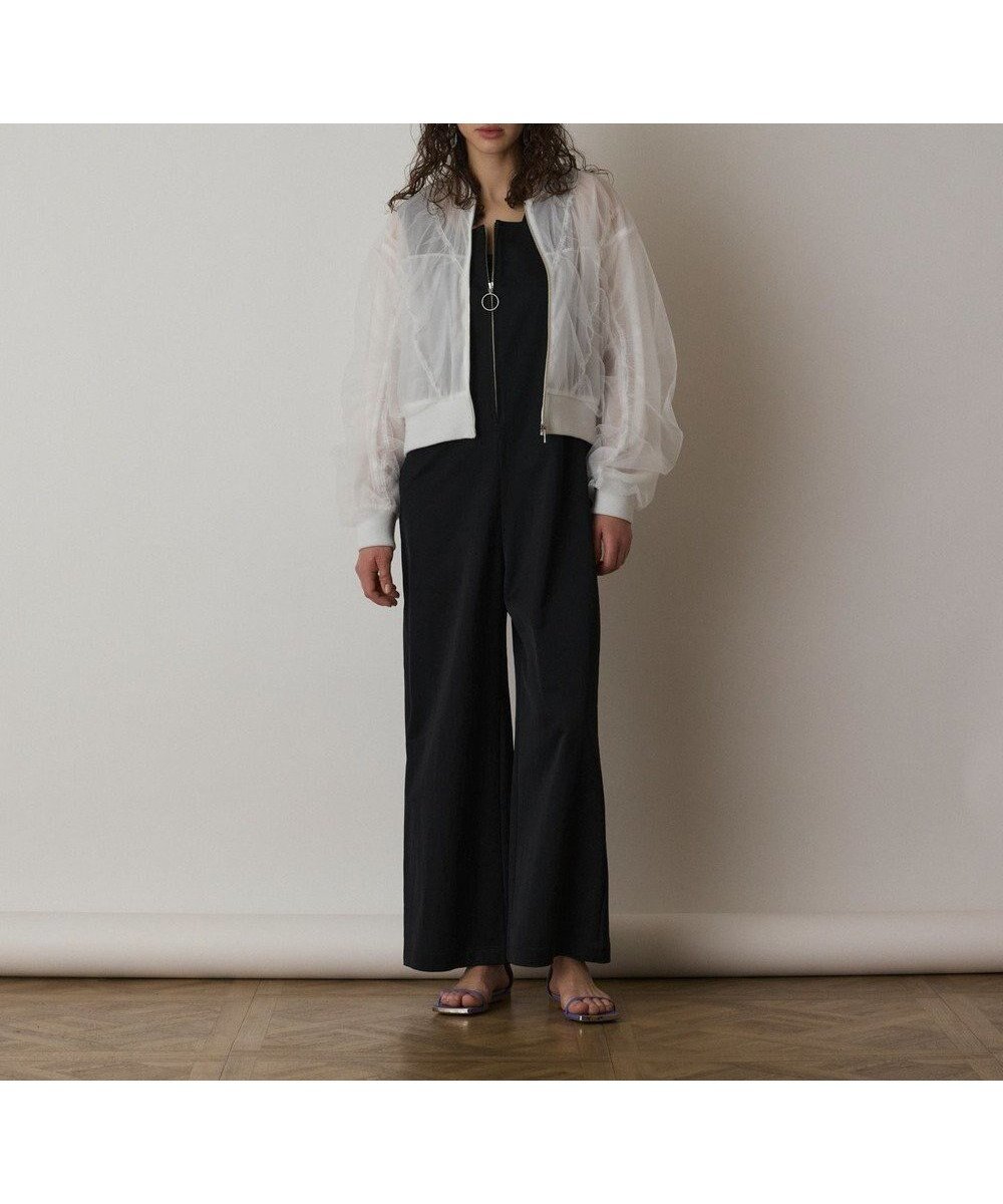 【グレース コンチネンタル/GRACE CONTINENTAL】のチュールギャザーブルゾン 人気、トレンドファッション・服の通販 founy(ファニー) 　ファッション　Fashion　レディースファッション　Fashion for Women　アウター　Coat / Outerwear Collection　レディースジャケット・軽アウター　Jackets　ブルゾンジャケット・スポーティアウター　Blouson Jackets　おすすめ　Recommended / Our Picks　エアリー　Airy Texture　ギャザー　Gathered, Ruffled　サテン　Satin, Glossy Fabric　ジャケット　Jacket, Outerwear　チュール　Tulip, Tulip Motif　ブルゾン　Blouson, Bomber Jacket　夏　Summer　定番　Standard, Basic Item　春　Spring　S/S・春夏　SS, Spring/Summer, Warm Season　 other-1|ID: prp329100004529607 ipo3291000000032719417