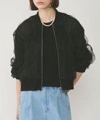 【グレース コンチネンタル/GRACE CONTINENTAL】のチュールギャザーブルゾン ブラック|ID: prp329100004529607 ipo3291000000032719419