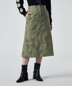 【ポール スミス/Paul Smith】のChamomile Floral ジャカード セミフレア スカート カーキ|ID: prp329100004529608 ipo3291000000032025932