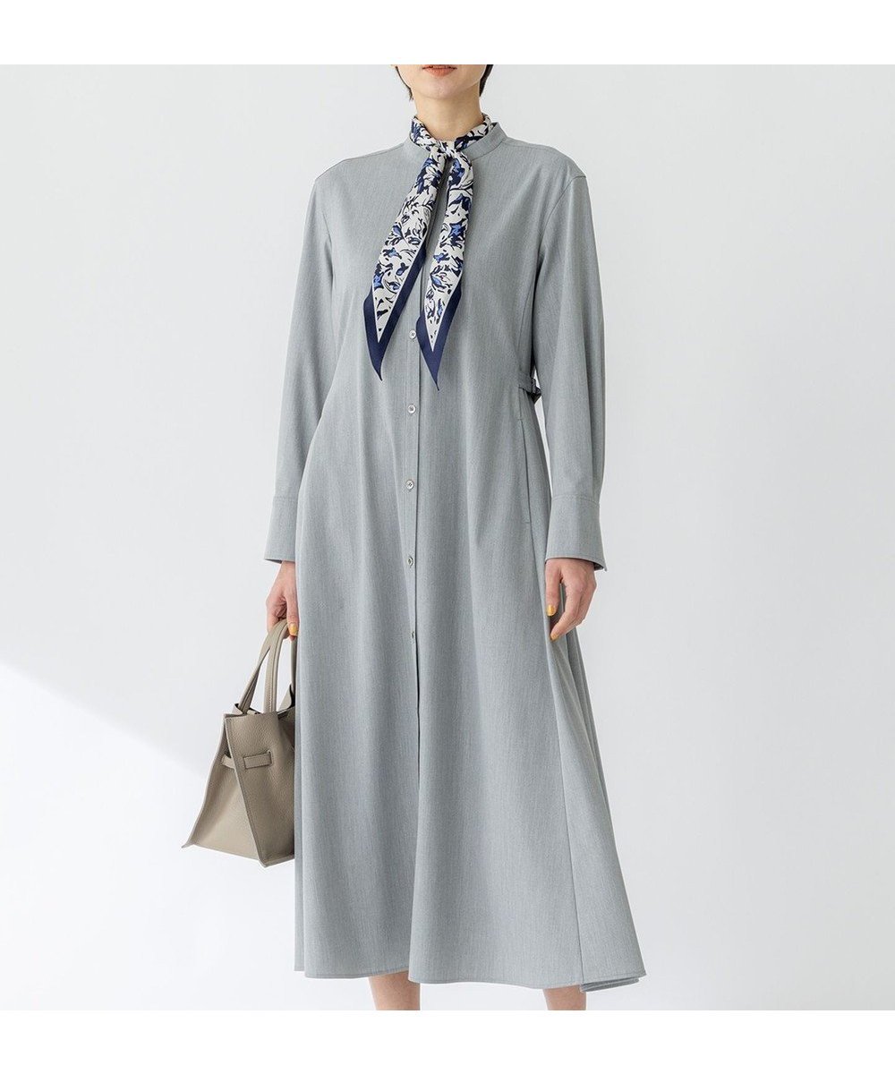 【23区/NIJYUSANKU】の【洗える】ライトクロス ワンピース インテリア・キッズ・メンズ・レディースファッション・服の通販 founy(ファニー) 　ファッション　Fashion　レディースファッション　WOMEN　ワンピース　Dress　シャツワンピース　Shirt Dresses　春　Spring　洗える　Washable　カットソー　Cut And Sew　コクーン　Cocoon　シンプル　Simple　ジャケット　Jacket　ジャージー　Jersey　ストレッチ　Stretch　セットアップ　Set Up　ツイル　Twill　ドレープ　Drape　フレア　Flare　ワイド　Wide　S/S・春夏　Ss・Spring/Summer　おすすめ　Recommend　夏　Summer　エレガント 上品　Elegant　ビジネス 仕事 通勤　Business　2025年　2025　2025春夏・S/S　Ss,Spring/Summer,2025　ライトグレー系|ID: prp329100004529621 ipo3291000000032025994