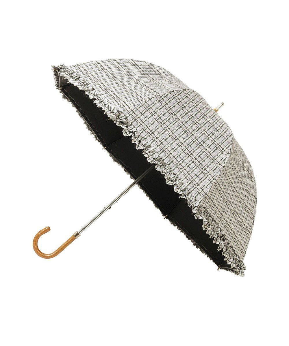 【ムーンバット/MOONBAT】の【晴雨兼用日傘】LANVIN en Bleu (ランバン オン ブルー) 長傘 ドビーフリル 遮光 遮熱 UV 人気、トレンドファッション・服の通販 founy(ファニー) 　ファッション　Fashion　レディースファッション　WOMEN　傘 / レイングッズ　Umbrellas/Rainwear　春　Spring　傘　Umbrella　フリル　Frills　日傘　Parasol　ミックス　Mix　リボン　Ribbon　S/S・春夏　Ss・Spring/Summer　夏　Summer　 other-1|ID: prp329100004529624 ipo3291000000032025999