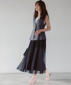 【エニィ スィス/any SiS】の【スタイリストコラボ】ジレ×ラメチュールスカート セットアップ グレー|ID: prp329100004529634 ipo3291000000035299227