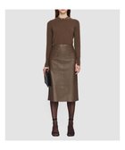 【ジョゼフ/JOSEPH】のナッパレザー ミッドスカート Arabica|ID: prp329100004529638 ipo3291000000033682229