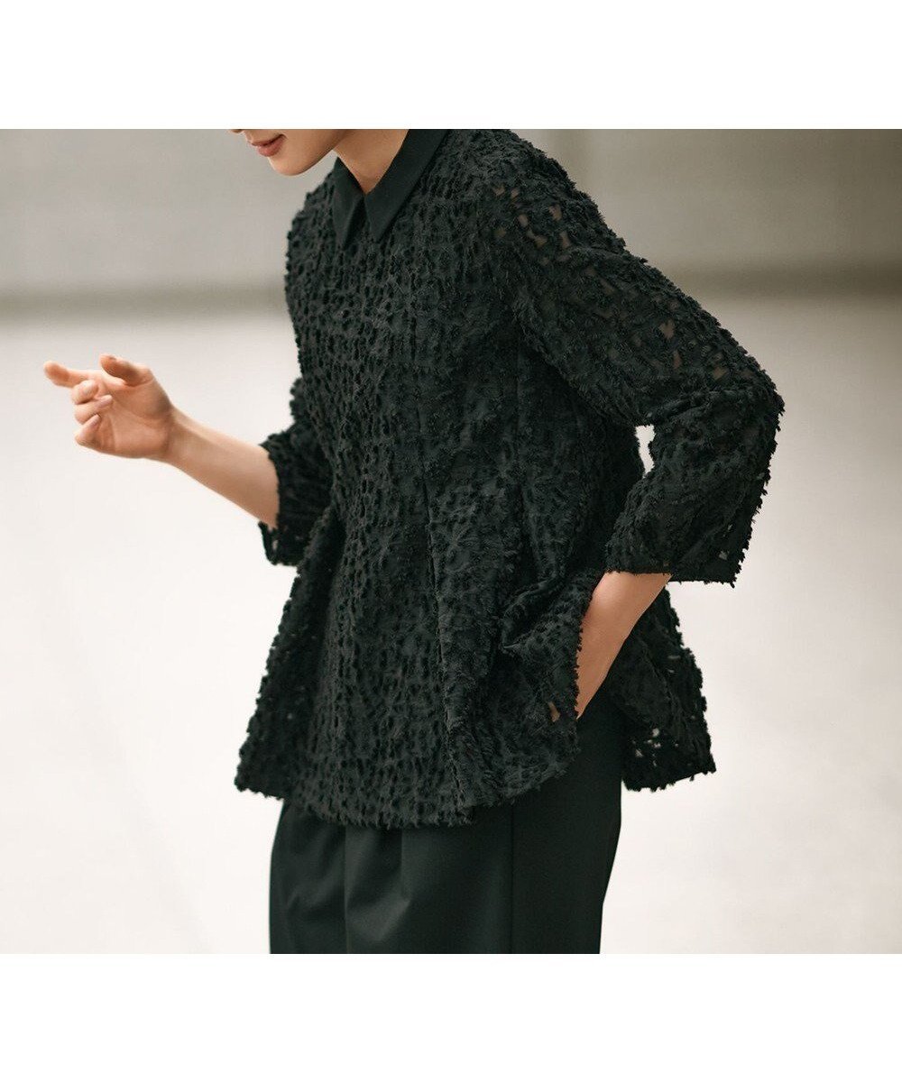 【23区/NIJYUSANKU】の【VERYコラボ】ボタニカル カットジャカード ブラウス 人気、トレンドファッション・服の通販 founy(ファニー) 　ファッション　Fashion　レディースファッション　Ladies' Fashion Online　トップス・カットソー　Tops/Tshirt　シャツ/ブラウス　Shirts/Blouses　春　Spring　コラボ　Collaboration　シアー　Sheer　ジャカード　Jacquard　ストレート　Straight　雑誌　Magazine　ボタニカル　Botanical　ワイド　Wide　S/S・春夏　Ss・Spring/Summer　再入荷　Restock/Back In Stock/Re Arrival　おすすめ　Recommend　夏　Summer　エレガント 上品　Elegant　セレモニー　Ceremony　ビジネス 仕事 通勤　Business　2025年　2025　2025春夏・S/S　Ss,Spring/Summer,2025　 other-1|ID: prp329100004529641 ipo3291000000032650693