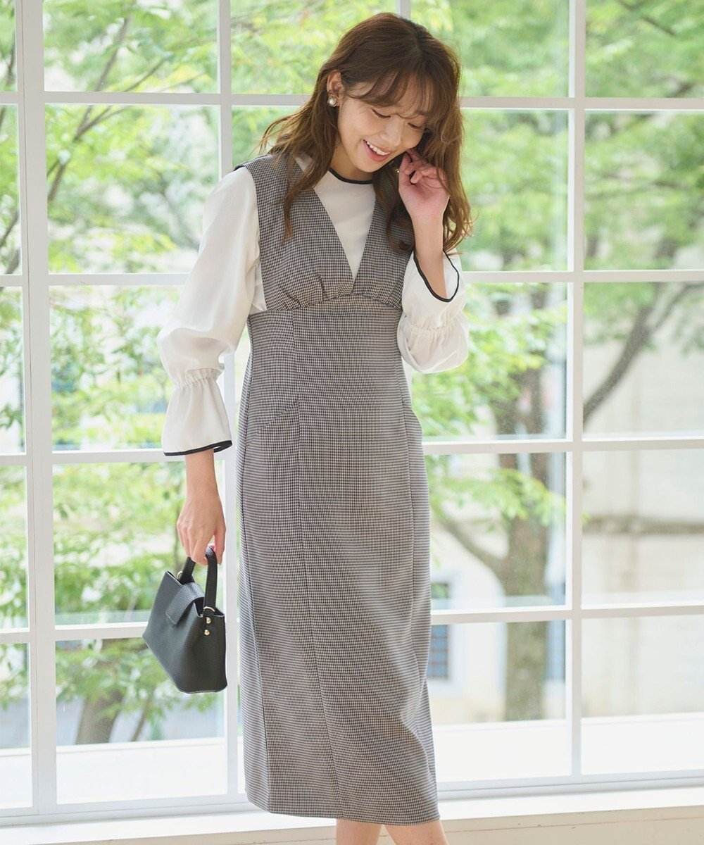 【フェルゥ/Feroux】の【洗える】美シルエット ジャンパースカート インテリア・キッズ・メンズ・レディースファッション・服の通販 founy(ファニー) ファッション Fashion レディースファッション Fashion for Women スカート Skirts インナー Innerwear クラシック Classic, Timeless Style 洗える Machine Washable 秋 Autumn A/W・秋冬 Autumn/Winter チェック柄|ID: prp329100004529646 ipo3291000000034308972