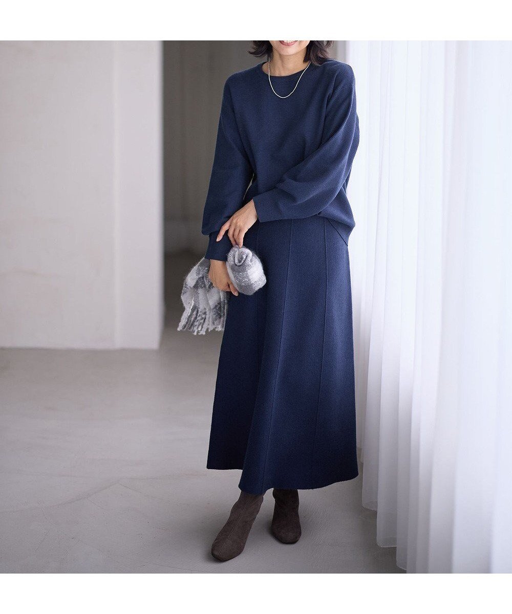 【エニィファム/any FAM】の【洗濯機可】ニットセットアップ 人気、トレンドファッション・服の通販 founy(ファニー) 　ファッション　Fashion　レディースファッション　Fashion for Women　トップス・カットソー　Cut & Sew Tops　ニット　Knit Tops & Sweaters　セットアップ　Matching Sets　レディーストップス・ブラウス　Tops & Blouses / Assorted Women's Tops　なめらか　Smooth, Silky Texture　セットアップ　Set-Up, Coordinated Outfit　セーター　Sweater, Knitwear　ミラノリブ　Milano Rib, Milano Stitch　エレガント 上品　Elegant　A/W・秋冬　Autumn/Winter　 other-1|ID: prp329100004529654 ipo3291000000033488639