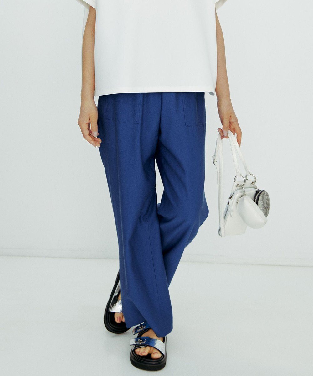 【アイシービー/iCB】の【洗える】ワッシャーツイル ワイドストレートパンツ インテリア・キッズ・メンズ・レディースファッション・服の通販 founy(ファニー) 　ファッション　Fashion　レディースファッション　Fashion for Women　パンツ　Pants & Trousers　2024年　2024　2024春夏・S/S　Spring/Summer 2024 SS24　ストレート　Straight, Straight Cut　ツイル　Twist, Twisted Detail　フロント　Front, Front Design　ワイド　Wide, Wide Fit　ワーク　Workwear, Utility Style　夏　Summer　春　Spring　S/S・春夏　SS, Spring/Summer, Warm Season　洗える　Machine Washable　ラピスラズリ系|ID: prp329100004529663 ipo3291000000034283247
