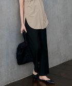 【アイシービー/iCB】の【洗える】ワッシャーツイル ワイドストレートパンツ ブラック系|ID: prp329100004529663 ipo3291000000034283248