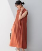 【23区/NIJYUSANKU】の【洗える】ストレッチジョーゼット ワンピース テラコッタ系|ID: prp329100004529668 ipo3291000000032026181