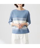 【ジェイ プレス/J.PRESS】の【洗える】LINKS WG ホールガーメント ニット 人気、トレンドファッション・服の通販 founy(ファニー) ファッション Fashion レディースファッション WOMEN トップス・カットソー Tops/Tshirt ニット Knit Tops インド India セーター Sweater ホールガーメント Whole Garment ボーダー Border ランダム Random エレガント 上品 Elegant 夏 Summer 春 Spring S/S・春夏 Ss・Spring/Summer 洗える Washable thumbnail ブルー×オフ系|ID: prp329100004529679 ipo3291000000032126373