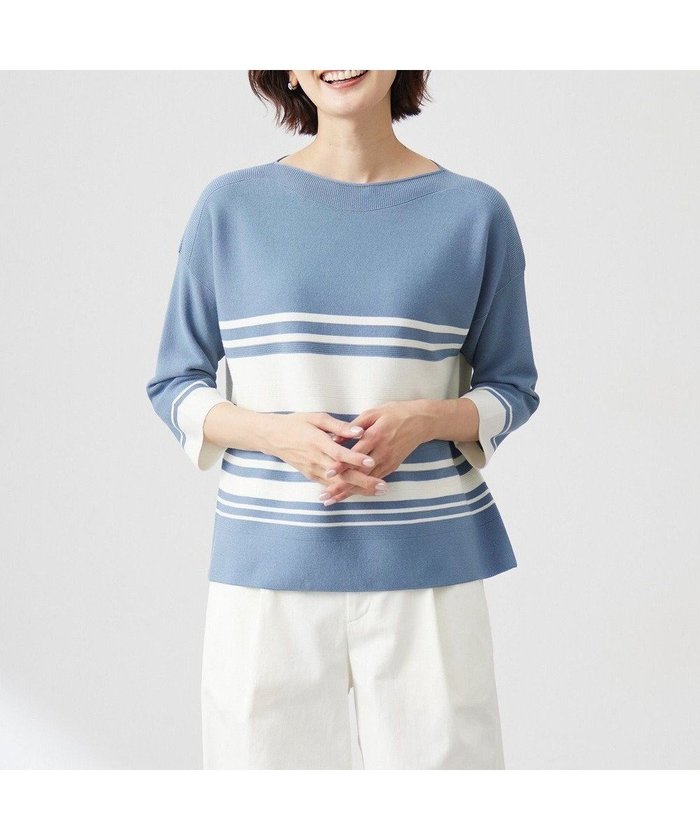 【ジェイ プレス/J.PRESS】の【洗える】LINKS WG ホールガーメント ニット インテリア・キッズ・メンズ・レディースファッション・服の通販 founy(ファニー) https://founy.com/ ファッション Fashion レディースファッション Fashion for Women トップス・カットソー Cut & Sew Tops ニット Knit Tops & Sweaters インド Indian Textile セーター Sweater, Knitwear ホールガーメント WholeGarment, Seamless Knit ボーダー Border, Stripe ランダム Random, Irregular エレガント 上品 Elegant 夏 Summer 春 Spring S/S・春夏 SS, Spring/Summer, Warm Season 洗える Machine Washable |ID: prp329100004529679 ipo3291000000033552539