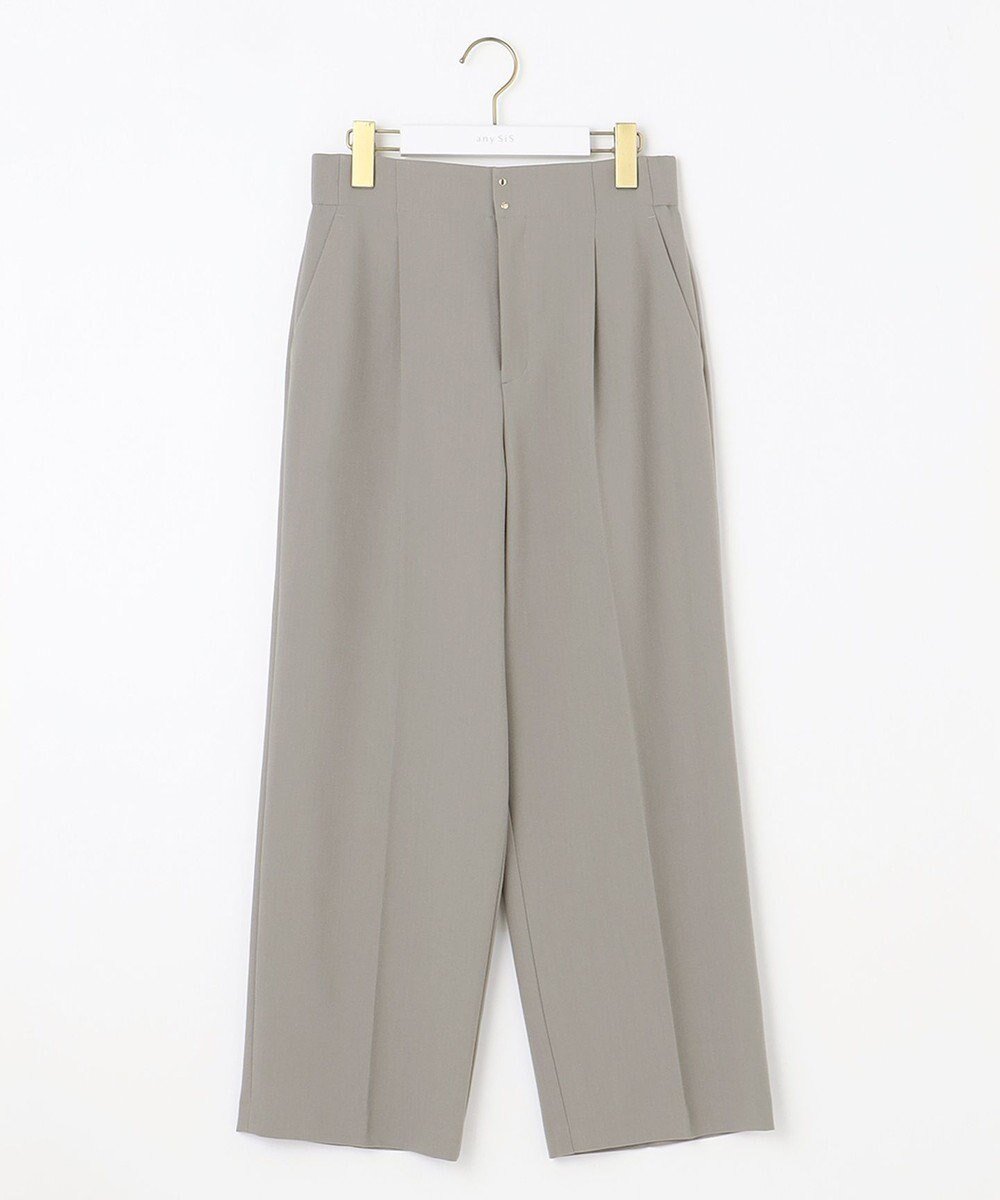 【エニィ スィス/any SiS】の【WEB・一部店舗限定】褒めらレディワイド パンツ 人気、トレンドファッション・服の通販 founy(ファニー) 　ファッション　Fashion　レディースファッション　Ladies' Fashion Online　パンツ　Pants　春　Spring　カモフラージュ　Camouflage　シルケット　Mercerization　ジャケット　Jacket　ストレッチ　Stretch　ストレート　Straight　センター　Center　フレア　Flare　フロント　Front　ワイド　Wide　S/S・春夏　Ss・Spring/Summer　再入荷　Restock/Back In Stock/Re Arrival　夏　Summer　ビジネス 仕事 通勤　Business　 other-1|ID: prp329100004529682 ipo3291000000032662314