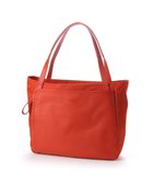 【イザック/Y'SACCS】のナイロン×レザー スクエアトートバッグ Mサイズ レンガブラウン|ID: prp329100004529695 ipo3291000000034464663