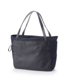 【イザック/Y'SACCS】のナイロン×レザー スクエアトートバッグ Mサイズ ネイビー|ID: prp329100004529695 ipo3291000000034464664