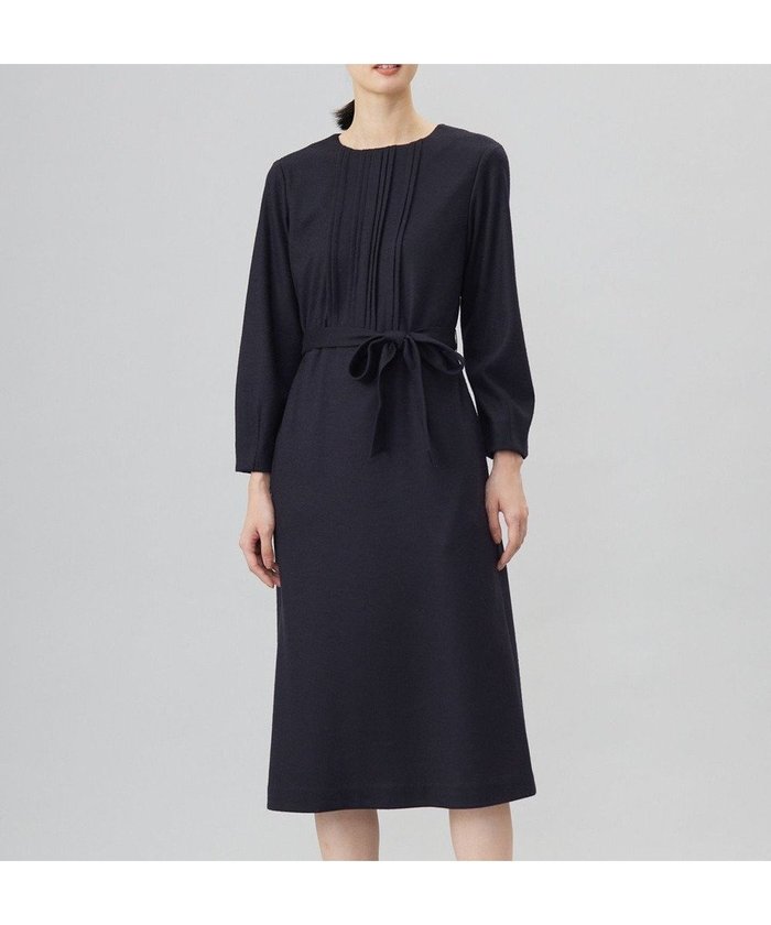 【ジェイ プレス/J.PRESS】の【セットアップ対応】ウールスムース タックディテール ワンピース インテリア・キッズ・メンズ・レディースファッション・服の通販 founy(ファニー) https://founy.com/ ファッション Fashion レディースファッション Fashion for Women ワンピース Dresses ジャケット Jacket, Outerwear セットアップ Set-Up, Coordinated Outfit トレンド Trend, Trending Now フィット Fit, Slim Fit フェルト Felt, Felt Fabric ポケット Pocket, Pocket Detail リボン Ribbon, Bow エレガント 上品 Elegant A/W・秋冬 Autumn/Winter |ID: prp329100004529697 ipo3291000000033570986