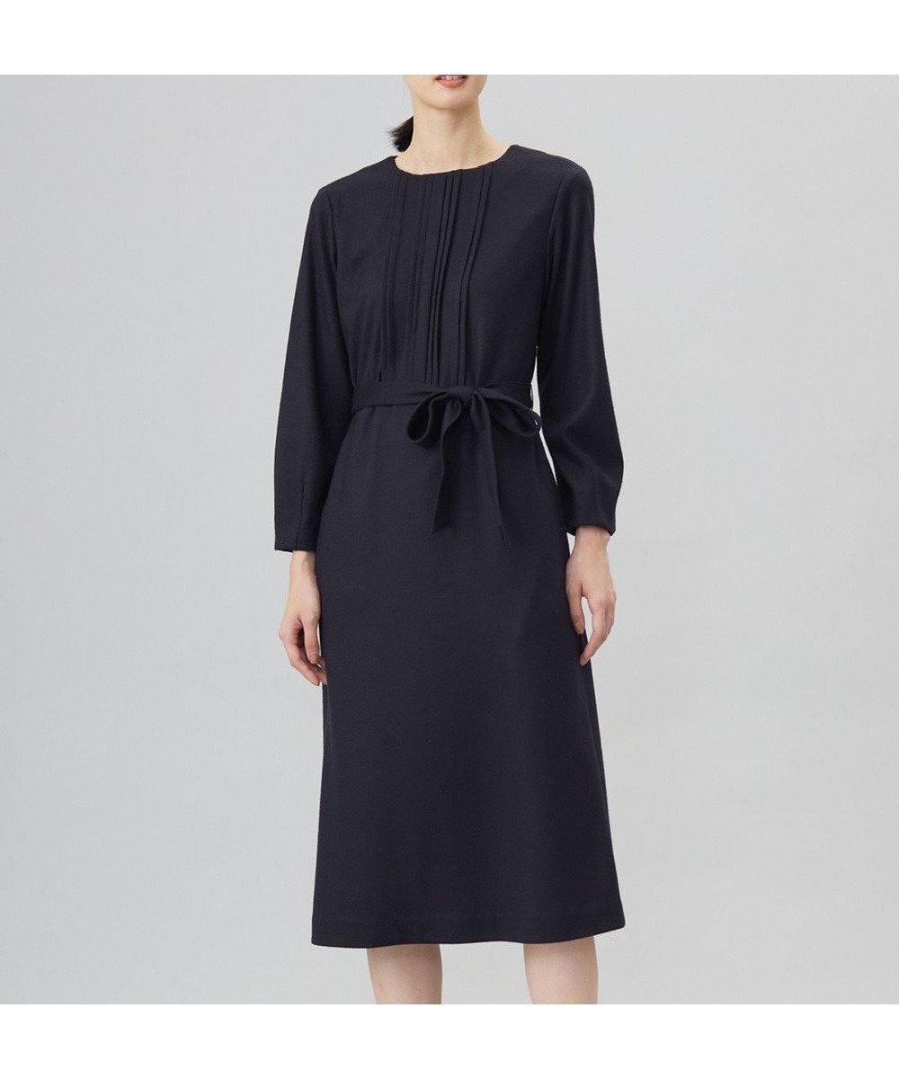 【ジェイ プレス/J.PRESS】の【セットアップ対応】ウールスムース タックディテール ワンピース 人気、トレンドファッション・服の通販 founy(ファニー) 　ファッション　Fashion　レディースファッション　Fashion for Women　ワンピース　Dresses　ジャケット　Jacket, Outerwear　セットアップ　Set-Up, Coordinated Outfit　トレンド　Trend, Trending Now　フィット　Fit, Slim Fit　フェルト　Felt, Felt Fabric　ポケット　Pocket, Pocket Detail　リボン　Ribbon, Bow　エレガント 上品　Elegant　A/W・秋冬　Autumn/Winter　 other-1|ID: prp329100004529697 ipo3291000000033570986